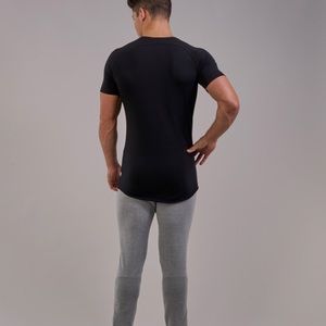 Gymshark “raw t-shirt” black size large